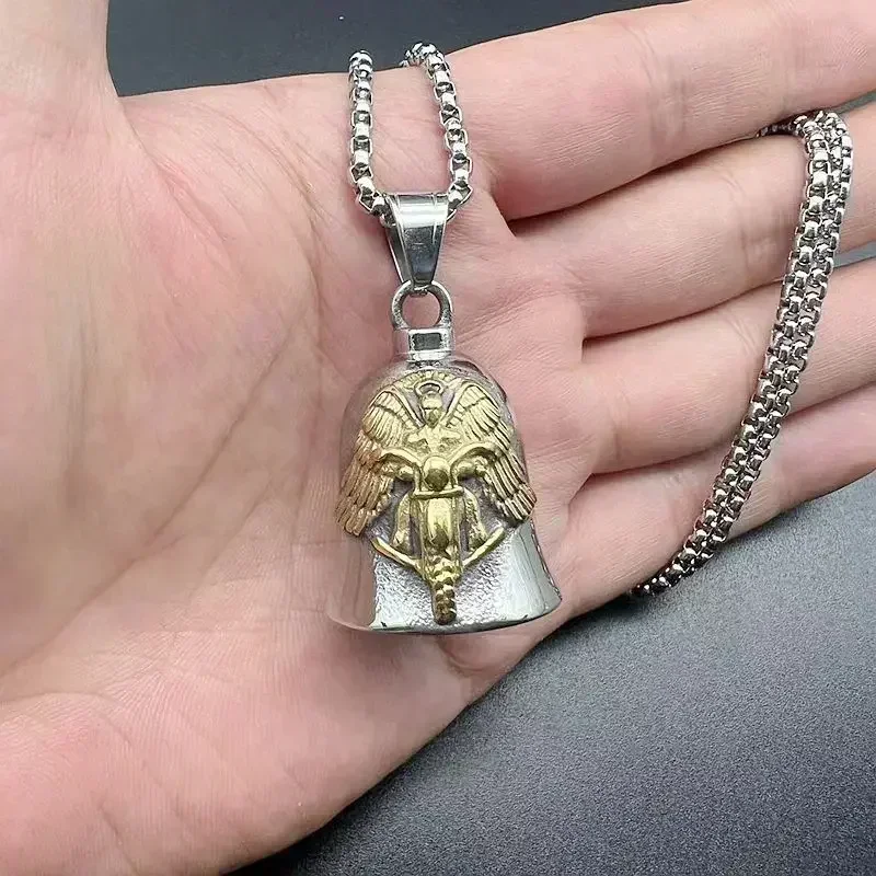 St Christopher Guardian Bell Pendant Key Chain