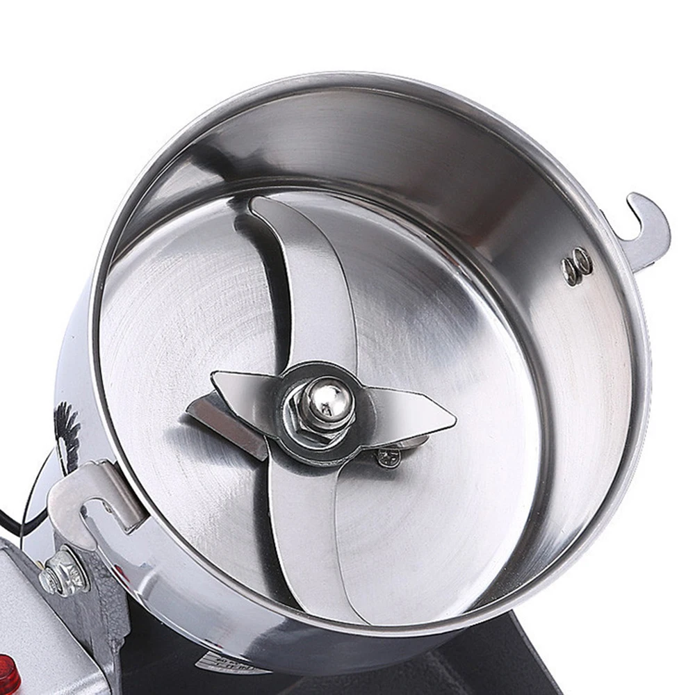 800G Elektrische Getreidemühle aus 304 Edelstahl, Hochgeschwindigkeits-Multifunktions-Zerkleinerer für Gewürze, Kaffee und Trockenfutter – Detail 3