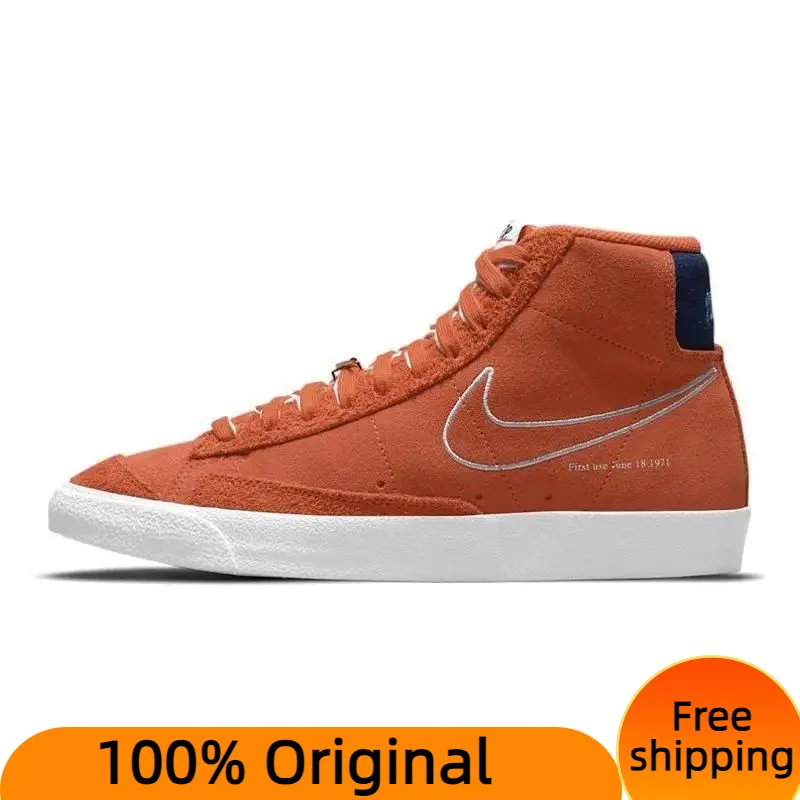 Nike Blazer Mid 77 First Use - Orange Sneakers shoes DC3433-800 With Original Box