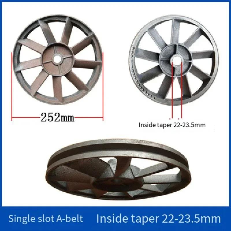 Compresor de aire polea principal polea volante doble ranura ranura única doble ranura un tipo B cubierta lateral de cabeza de bomba