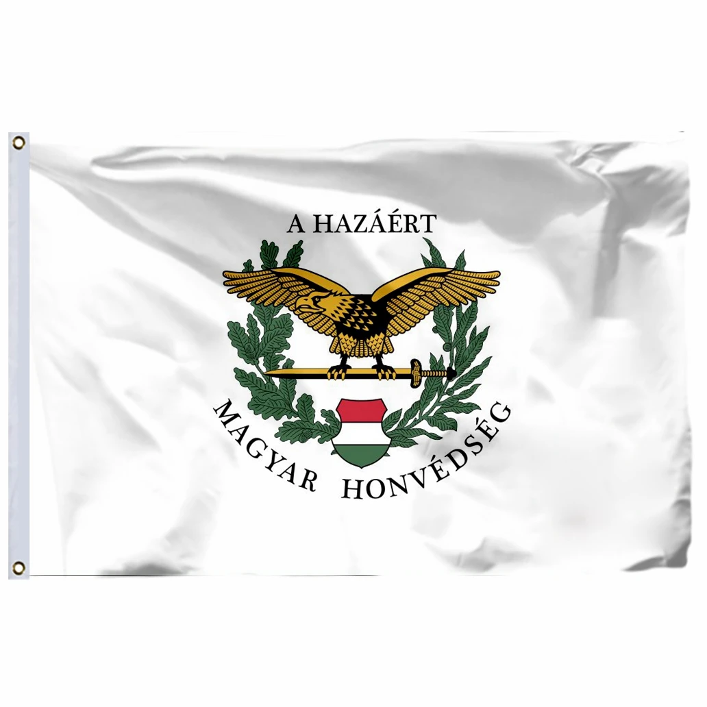 

Hungary Defence Forces Flag 90 x 150 cm 100D Polyester Magyar Hungary Army Flags and Banners 3X5FT 21X14CM