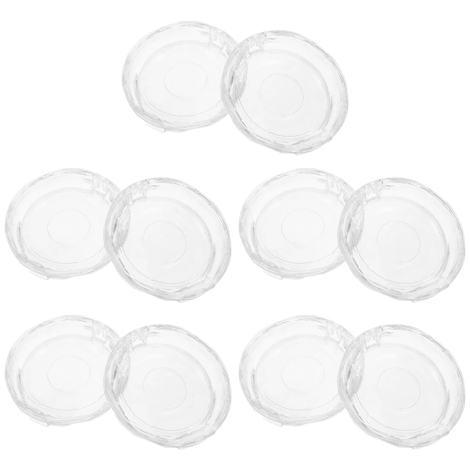 

10Pcs Eyelash Organizer Case Round Plastic Container for False Lashes Travel Storage Women Eye Lash Container