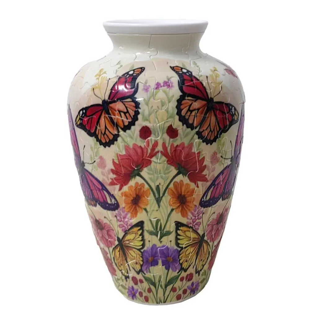 

Creative 3D Puzzle Vase DIY Waterproof Flower Arrangement Vase Building Block Artistic Home Decoration Vase for Children/Adults