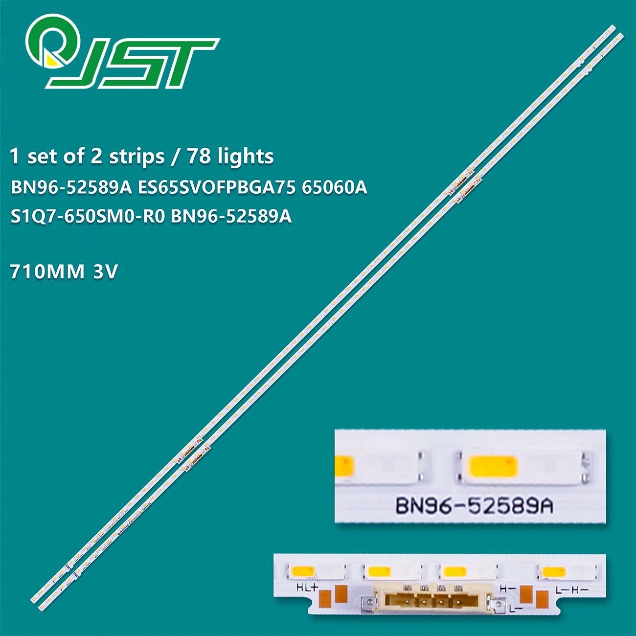 2pcs/Kit LED BN96-52589A S1Q7-650SM0-R0 QE65Q60AAF QE65Q70AAF QN65Q70AAF QN65Q60AAF QE65Q60AAU QN65Q70AAG QA65Q70AAW QE65Q70AAU