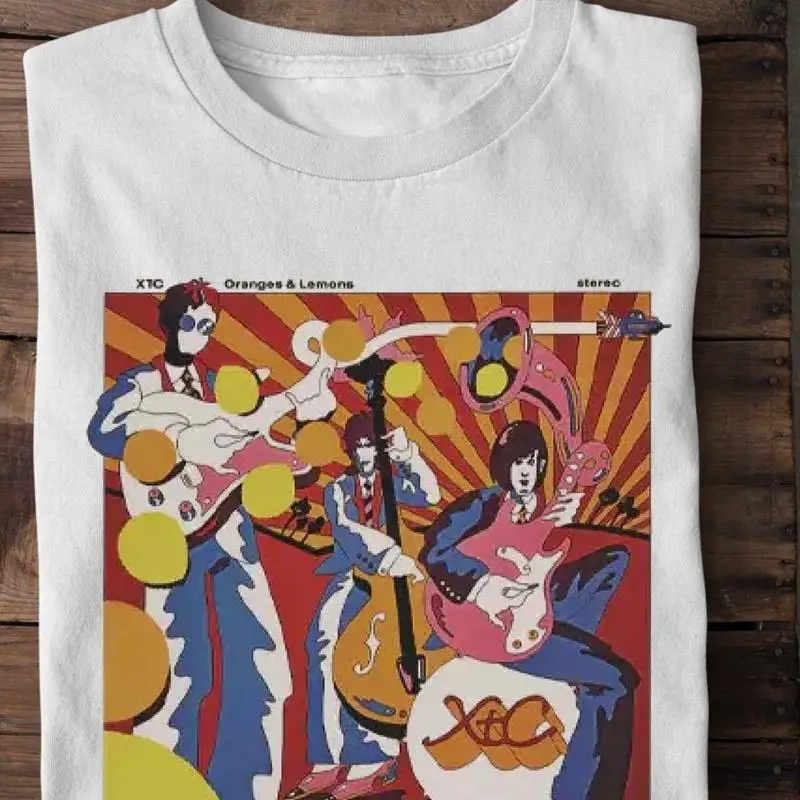 Xtc Band naranjas y limones camiseta tamaño completo S 5Xl