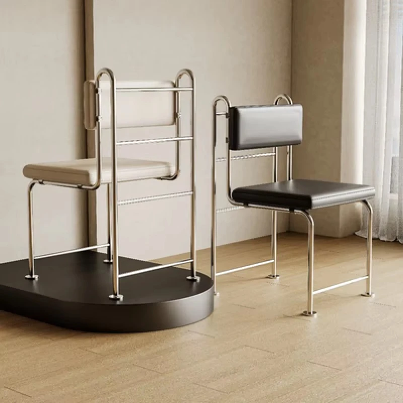 Simple modern design guest backrest light luxury home leisure restaurant