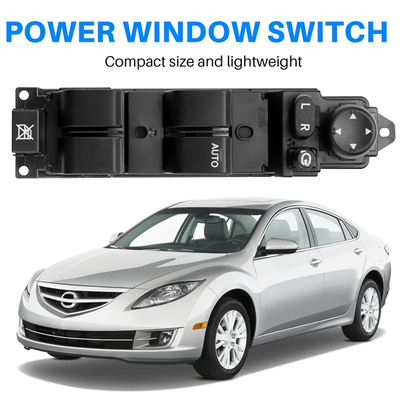 New RHD Right Hand Drive Power Window Switch Fit For Mazda 2 6 2008-2012 D652-66-350A