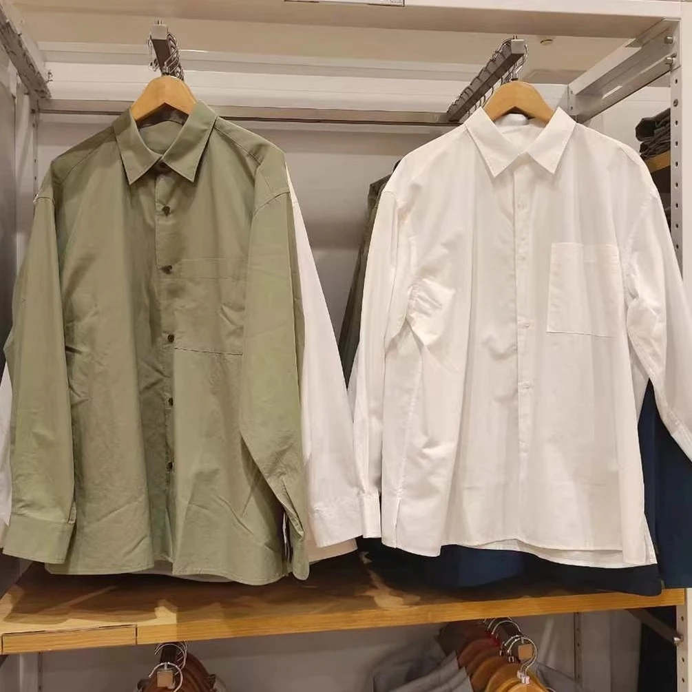 

Свободная длинная полосатая рубашка для женщин, верхняя одежда для примерочной с кондиционером, с воротником, стандартной длины, весна 2025