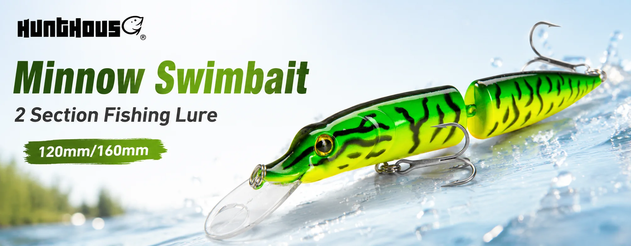 Hunthouse Stylo Jointed 3-teiliger sinkender und schwimmender Angelköder, harter künstlicher Köder für Seebarsch-Angelzubehör – Detail 2