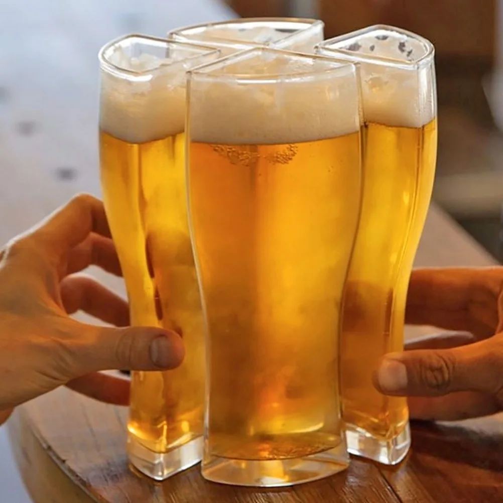 

4-in-1 Acrylic Beer Mug 4PCS Beer Mug Party Holiday Birthday Supplies Drink Beer Mug