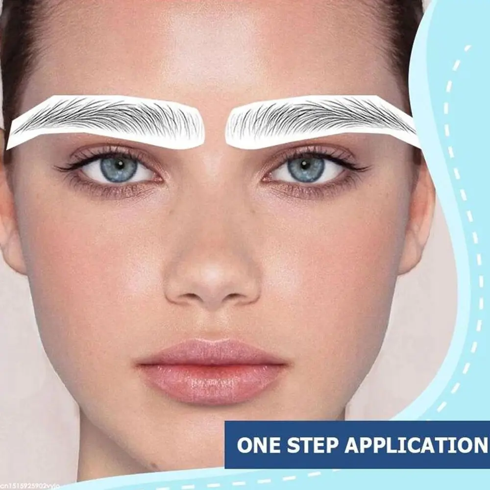 Strumenti di bellezza fai-da-te duraturi Sopracciglia finte impermeabili semipermanenti Adesivo per sopracciglia Strumenti per trucco per tatuaggi per sopracciglia