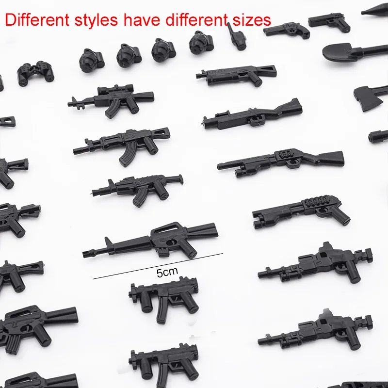 50pcs Miniature Firearms Desktop Ornament Black/Golden Simulation Mini Mode Household Decorative Crafts DIY Accessories ﻿TMZ