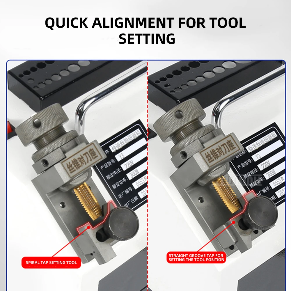 2026 Tapered Tap Grinder Straight groove spiral tapping grinding machine high-speed tungsten steel knife sharpening machine