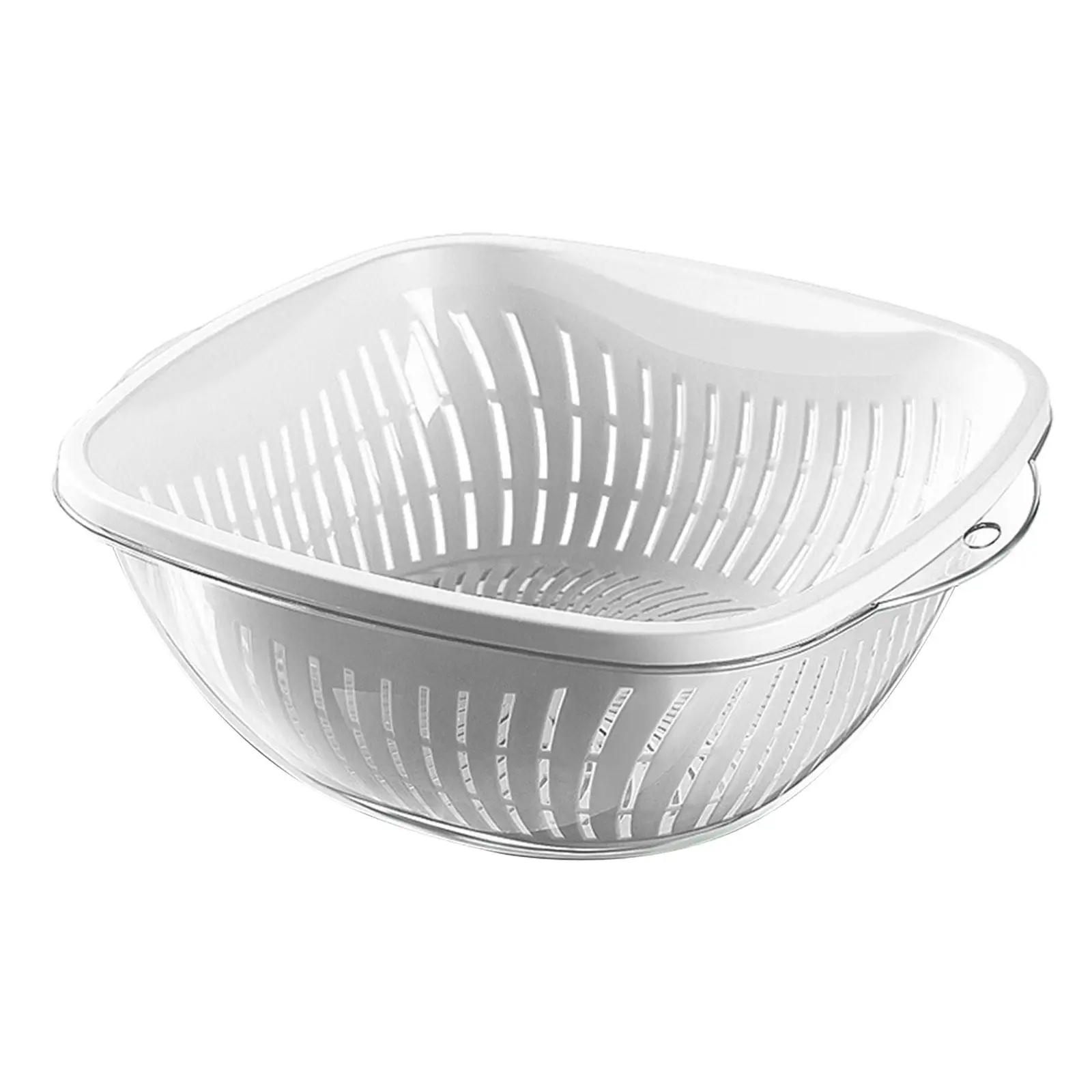 Kitchen Colander and Strainer Bowl Set Fruit Drain Basket Sturdy Detachable Multi Use Vegetables Washing Bowl Kitchen Gadgets