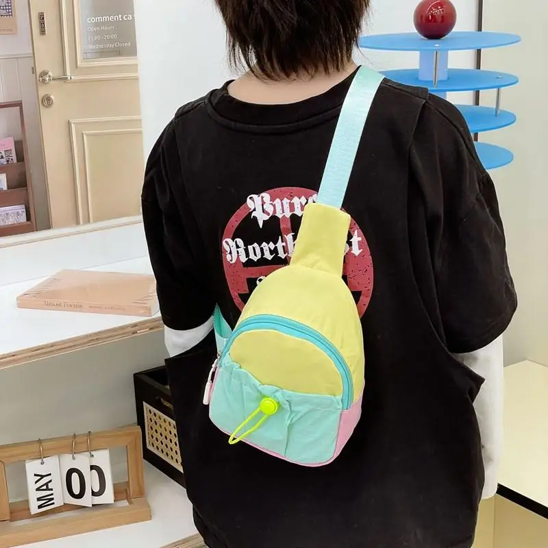 Borsa a tracolla casual per bambini Borsa a tracolla semplice per ragazzi e ragazze Portamonete Collezione da viaggio Zaino