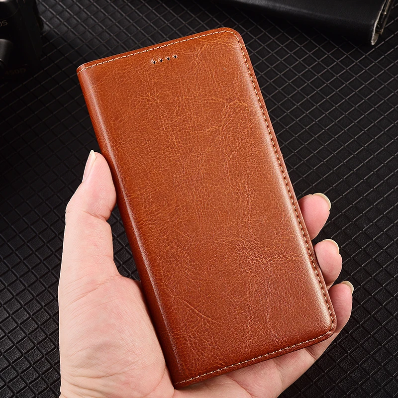 حافظة هاتف من الجلد الطبيعي لهاتف Honor Magic 5 6 7 8 Pro Lite مجنون الحصان نمط المحفظة حافظة جلد البقر مقاومة للخدش #3