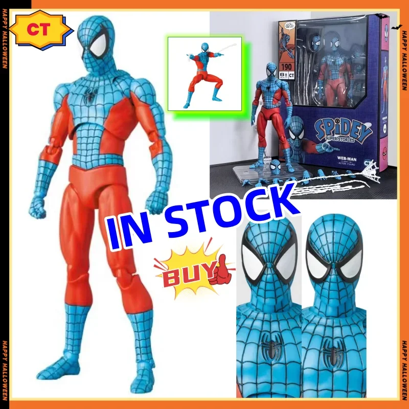 

2026 В наличии Новая эксклюзивная фигурка Ct Toys Mafex 190 Spidey Web Man Anime — в наличии Коллекционный подарок Человека-паука!