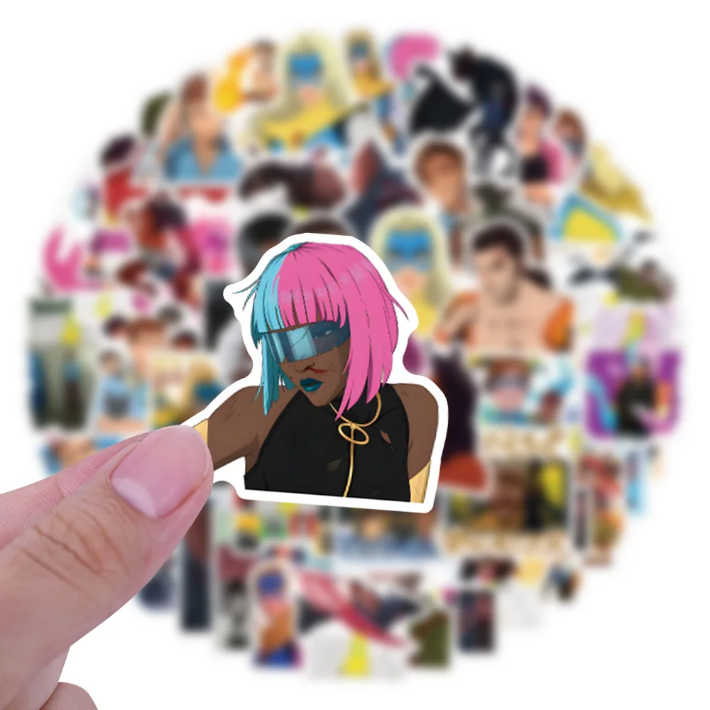 55PCS Dispatch Workplace Comedy Game Stickers Decoration Suitcase Scrapbooking Phone Laptop Stationery Toy Gift