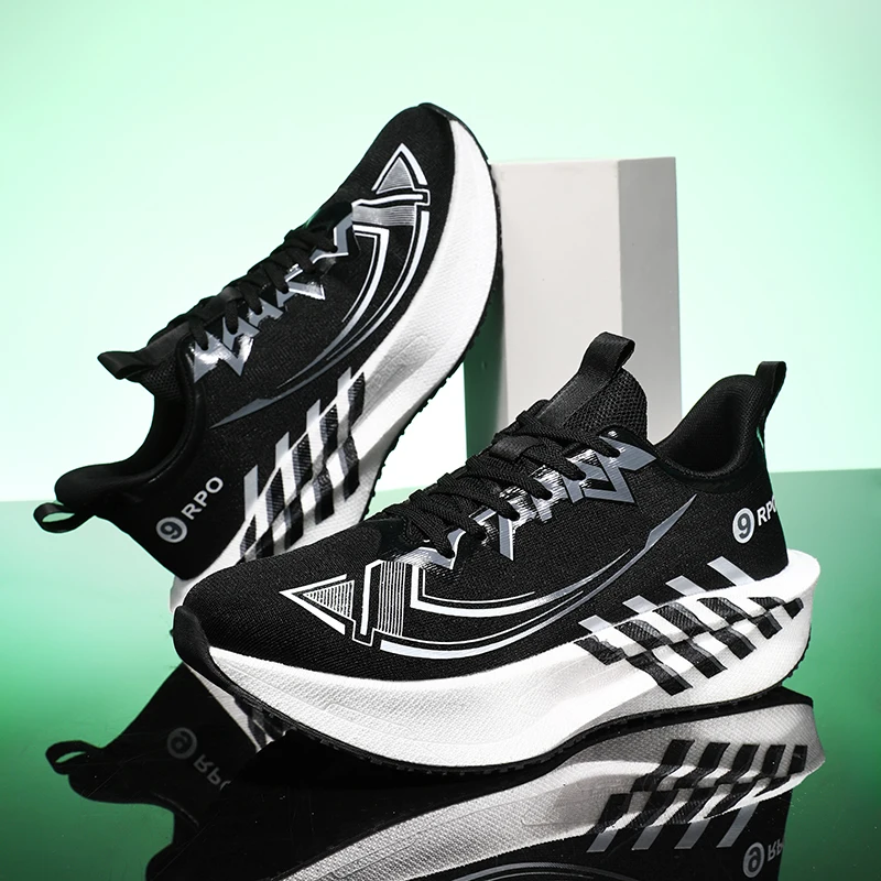 Breathable Men Running Shoes Lightweight Anti-slip Female Sports Shoes Outdoor Soft Men's Sneakers Lace Up Fashion Tennis Shoe