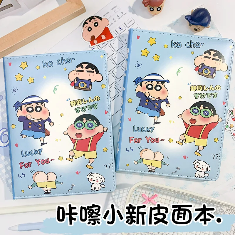 

Crayon Shin chan A5 Notebook Cartoon Student Handbook Notebook Cute Anime Diary Color Page Notebook Girl Gift