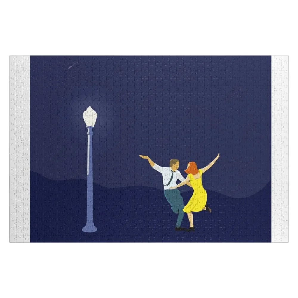 La La Land - Dancing Couple in Lamplight Jigsaw Puzzle Custom Gifts Anime Personalized Toy Puzzle