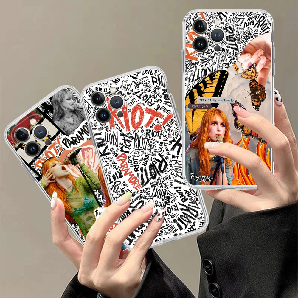 COOL Band P-Paramore Phone Case Silicone Soft For Iphone 16 15 14 13 12 11 Pro Mini XS MAX Plus X Cover