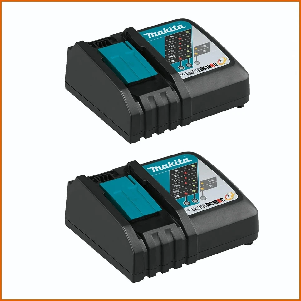 2023 Makita Original 18VRC Battery Charger Makita 3A 14.4V 18V Bl1830 Bl1430 BL1860 BL1890 Tool PowerCharger USB Prot 18VRF