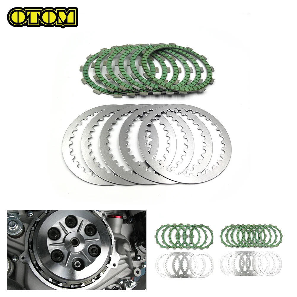 Motorcycle For ZONGSHEN Clutch Friction Plates Steel Disc Fibrous Set NC250 NC450 AVANTIS ENDURO MOTOLAND KAYO BRZ Pit Dirt Bike