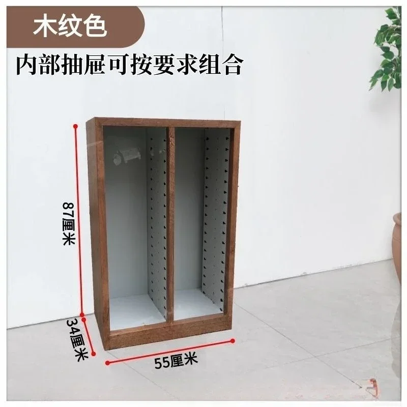 White Black Nail Salon Storage Cabinet A4 File Cabinet Cosmetics Organizing Cabinet Financial Bill Cloth Sample Makeup Baking