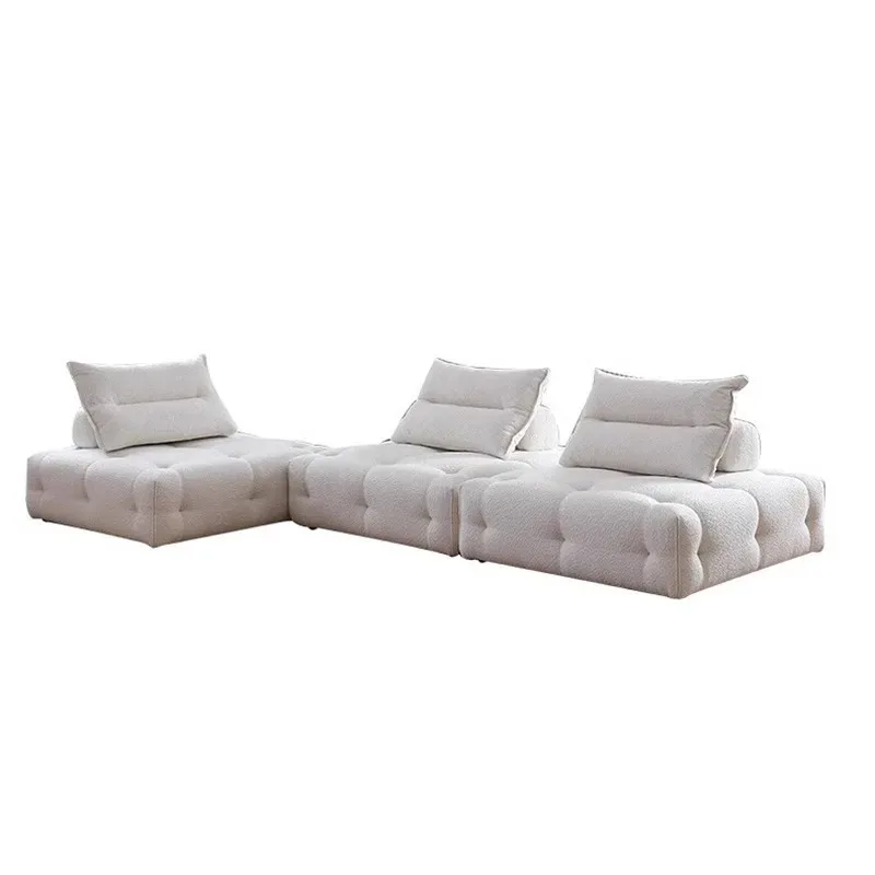 E Nordic Classic Modular Sectional Sofa Designer Style Microfiber Fabric Wholesale E-Commerce Living Room Sets