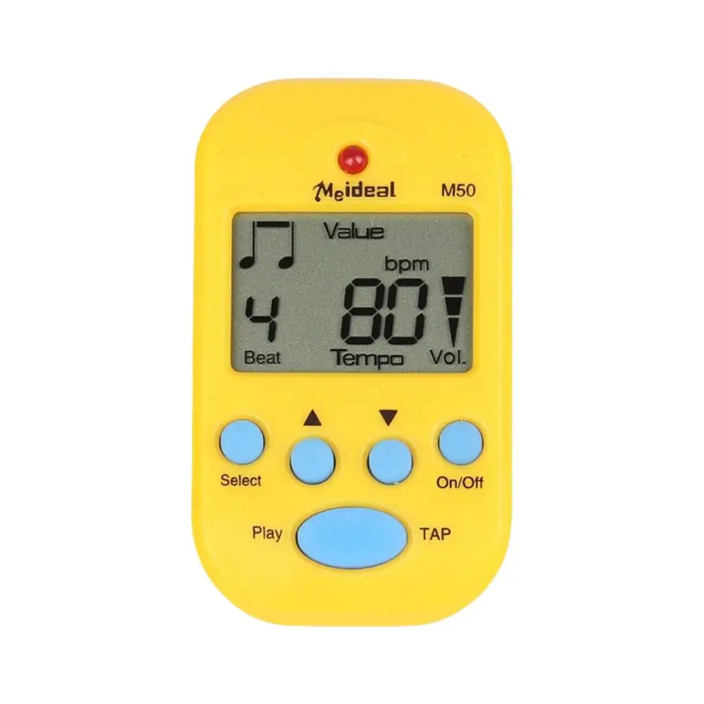 Professionele Clip Op Digitale Beat Tempo Metronome Lcd-Scherm Lichtgewicht Ritme Metronoom Voor Gitaar Viool Bas Snaren M9h5