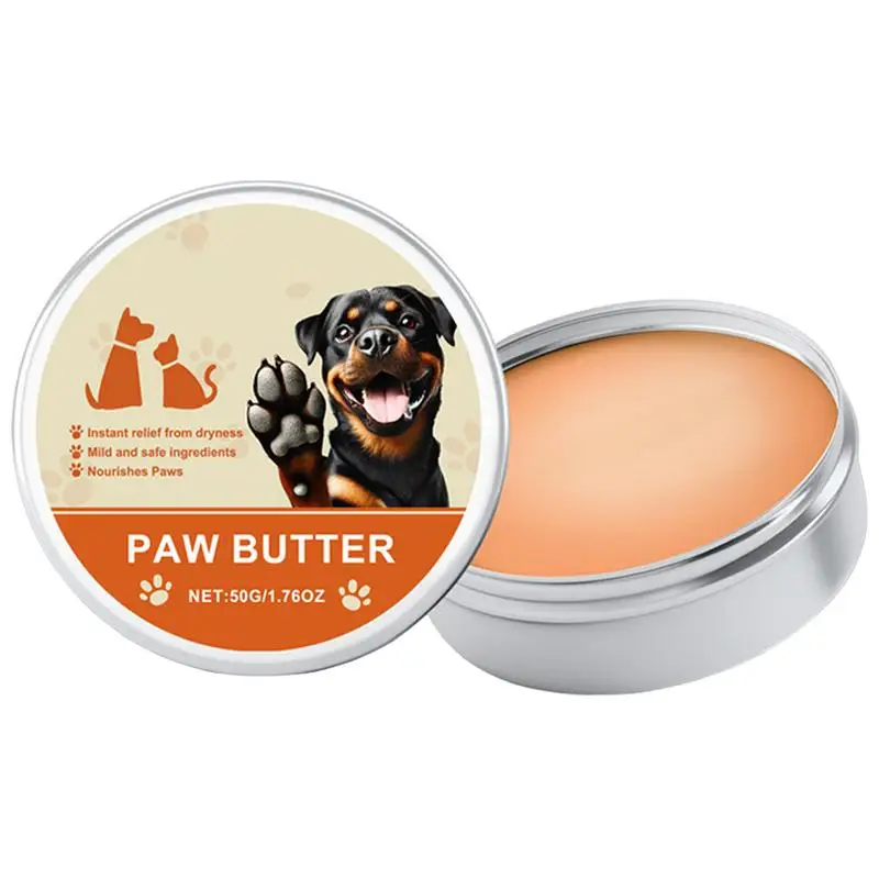 Dog Foot Balm Paw Soother Balm 50g Dog Paw Cream And Lotion Moisturizes & Soothes Irritated Paws & Elbows Protects From Cracks