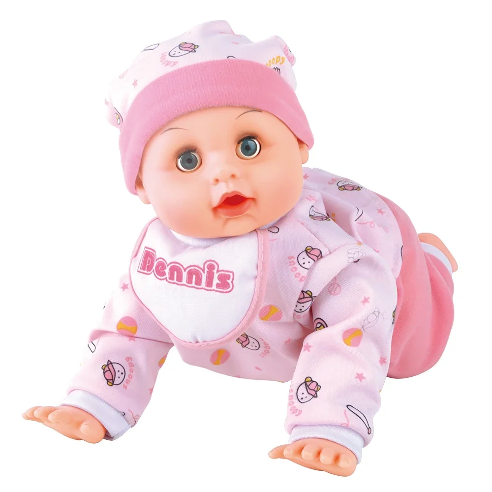 

Cherubic Crawling Baby with Music and Falling Down Function Boy Toy Accompany with Your Children Funny Dancing Singing 3322-8