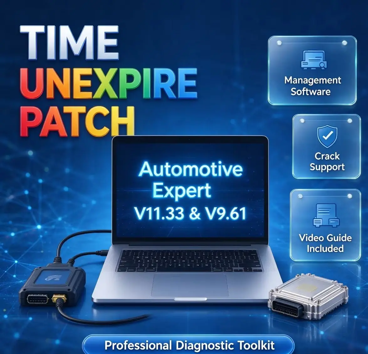 Automotive Expert V11.33 & V9.61 Management Software Diagnostic Tool with TIME Unexpire Patch Crack And Installation Video