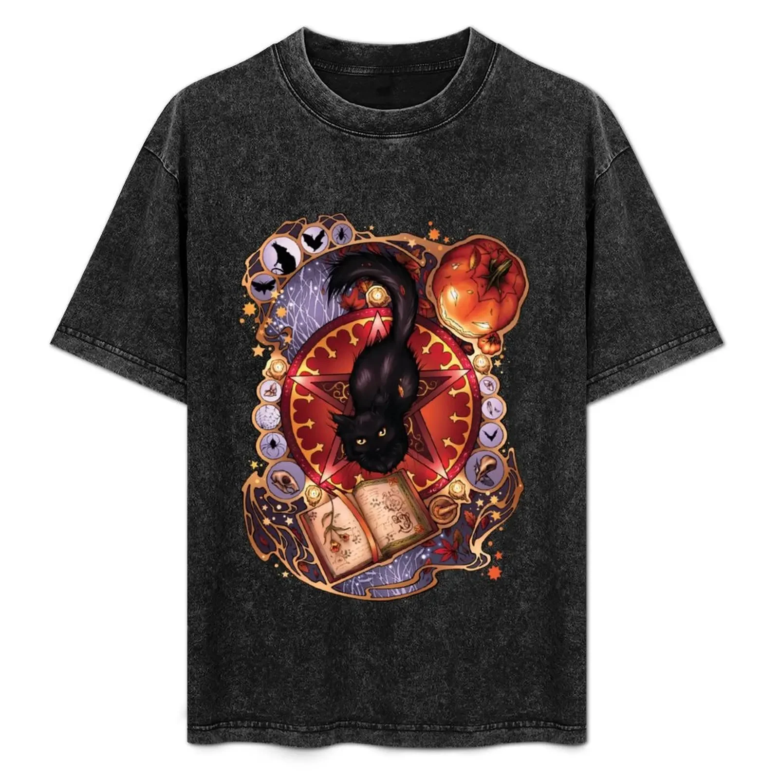 

Black Cat Magic T-Shirt oversized t shirt vintage football t shirt t shirts men
