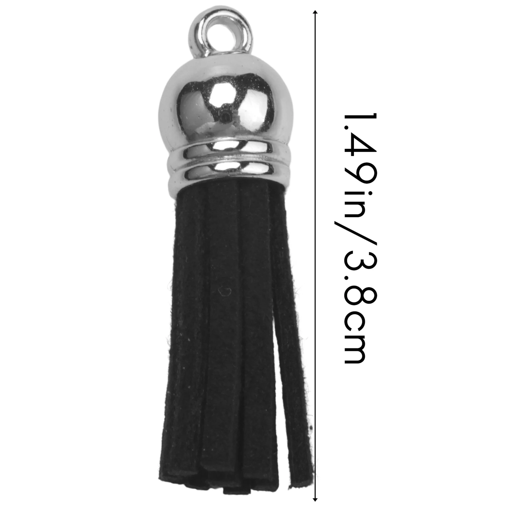 100Pcs Keychain Tassels Faux Suede Leather Tassel Pendants Keychain Decoration For DIY Crafts Making Supplies Eco-Friendly