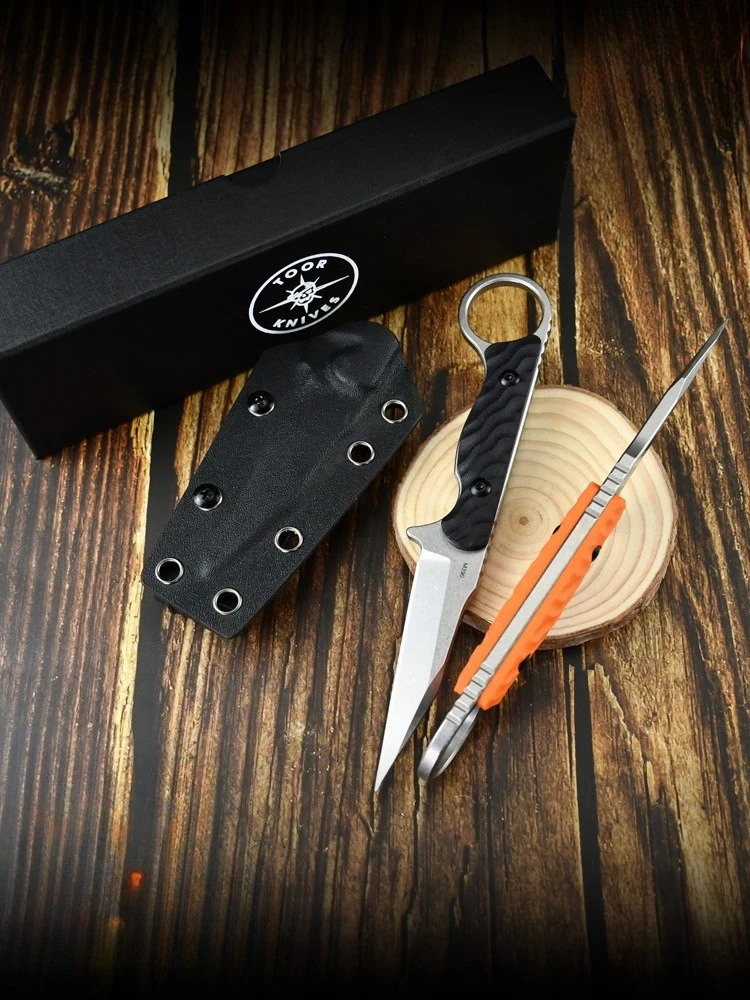 

TOOR KNIVES Outdoor Portable Straight Knife High Hardness Straight Knife Wilderness Portable Knife Straight Knife