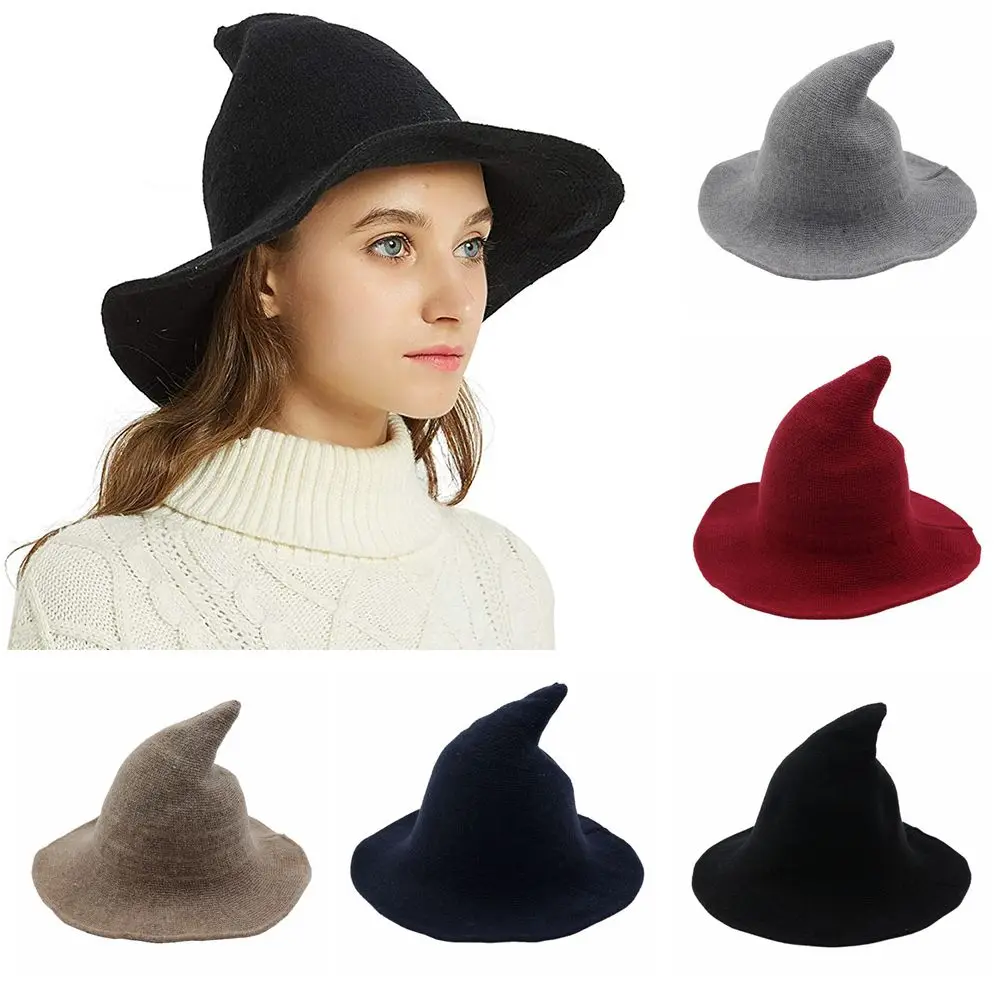 Fashion Vintage Witch Hat Party Portable Masquerade Cap Halloween Coseplay Accessories for Women