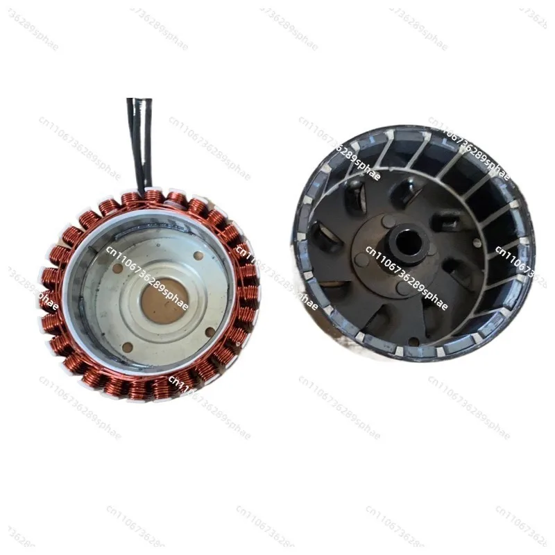 Water pump, flat shaft engine, modified generator, stator rotor