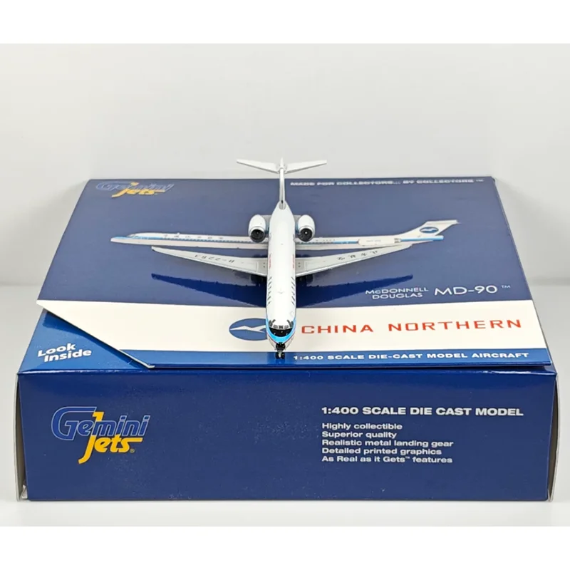 GeminiJets 1/400 Scale China Northern Airlines MD-90 B-2253 Alloy Aircraft Model Collection Decoration Item Toy