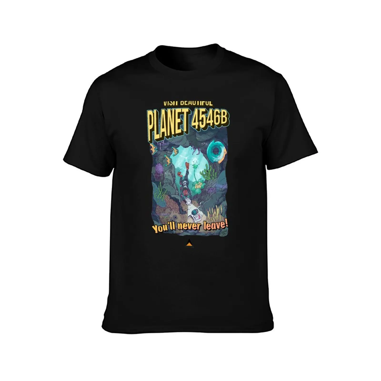 Planet 4546B Tourism Advert T-Shirt Fashion Casual Short Sleeve Top T-Shirt