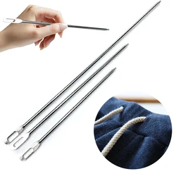 Large Hole Threading Needle Elastic Cord Rope Threader Clip Sewing Accessories Hat Rope Pant Shoelaces Clothing Threading Needle