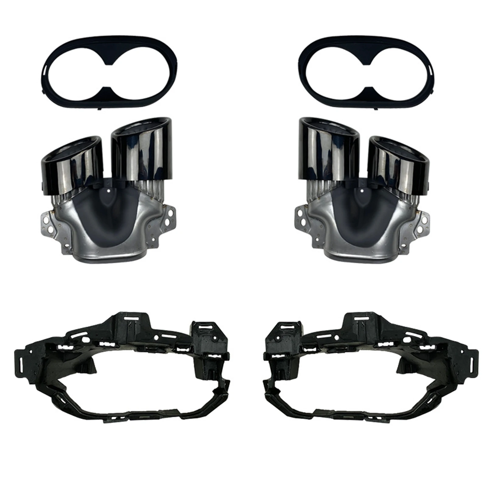 

Задний выхлопной вентилятор, наконечник выхлопной трубы, накладка на трубу с кронштейном для Mercedes Benz GLB250 GLB35 AMG Sport 2019-2024