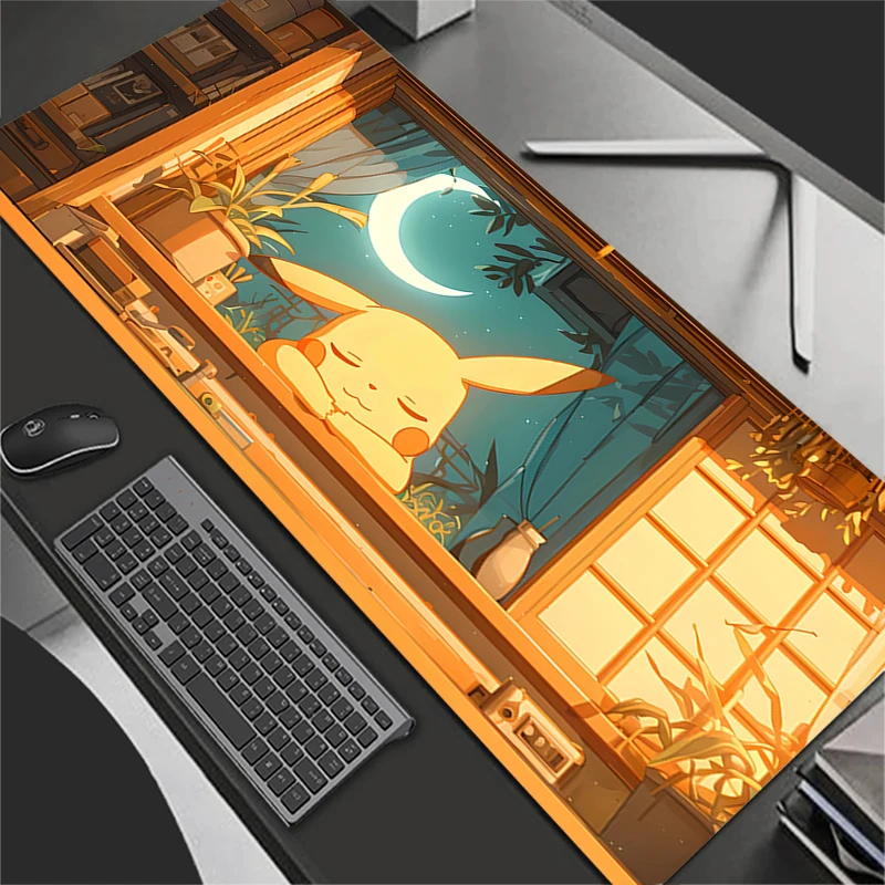 أنيمي الكمبيوتر ماوس الوسادة ألعاب ماوس منصات كبيرة الألعاب P-Pokemons P-Pikachus ماوس XXL مكتب ماوس الوسادة لوحة المفاتيح ماوس السجاد