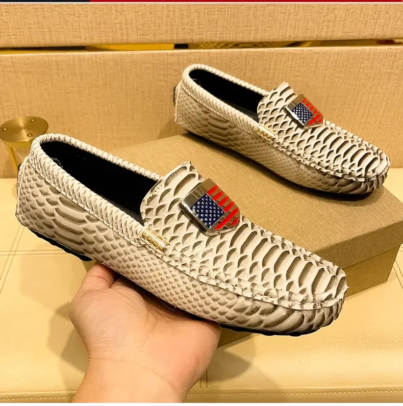 

MODX men's casual shoes, plus-size Doudou men's loafers