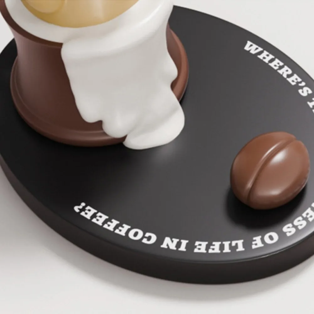 

Coffee Cup Capybara Phone Holder Animal Figurines Ornament Capybara Mobile Phone Stand Cartoon Creative Capybra Model