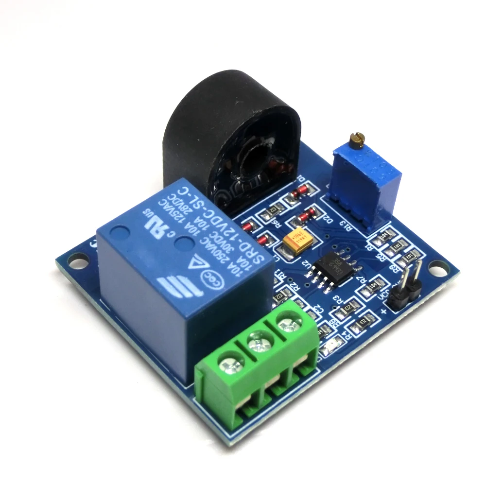 5A Overcurrent Protection Relay Module AC Current Detection Board 12V/5V/24V Relay ZMCT103C Current Transformer