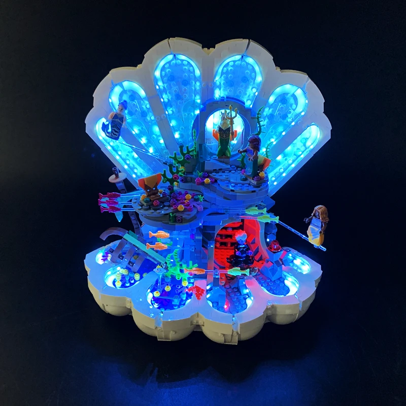 BYB LED Light For 43225 The Little Mermaid Royal Building Blocks Decorative Lamp Remote Control Not Include Lego Building Blocks