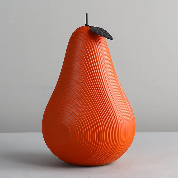 Hot Sell Morandi Color Wholesale Home Decor Modern Fruit Model Pear Home Decoration