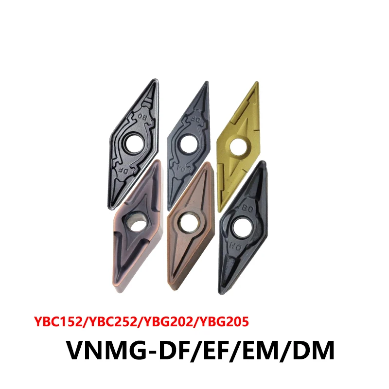 Original VNMG Turning Inserts CNC Cutter Tools Bar VNMG160404 VNMG160408 VNMG160412 ADF DF EF EM DM YBC152 YBC252 YBG202 YBG205